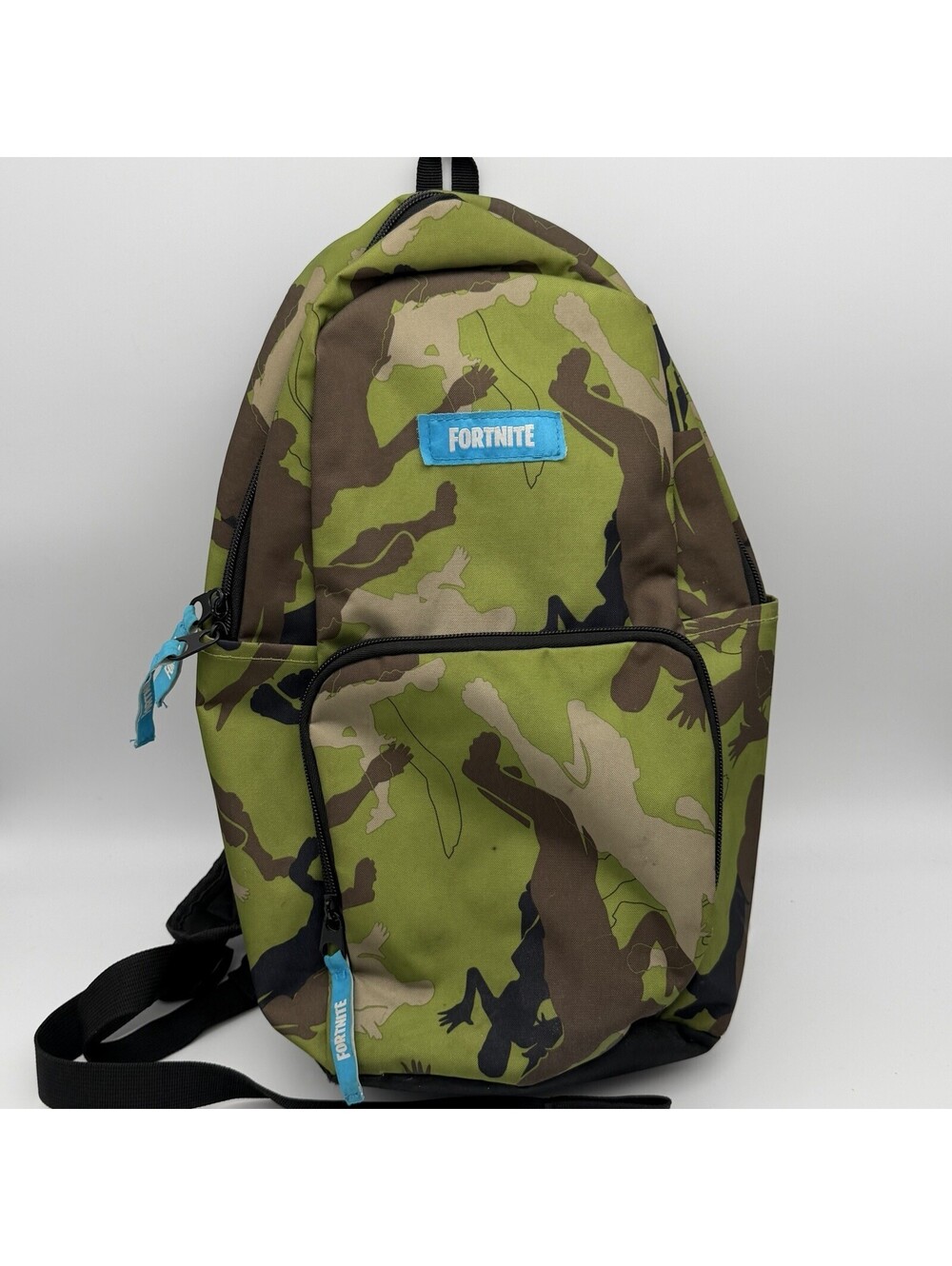 Fortnite Camo Sling Backpack Crossbody Shoulder Bag Green Black Adjustable